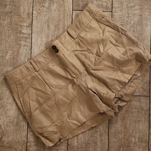 Banana Republic Pants - Banana Republic Gold Shorts 639